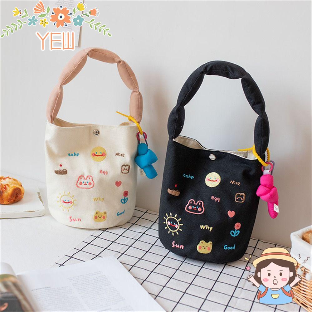 Túi Đeo Vai Chất Liệu Canvas Họa Tiết Hoạt Hình Cho Nữ