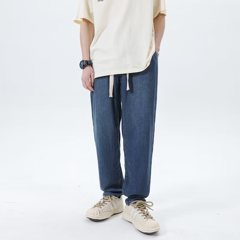 Quần Jeans Nam Dáng Rộng Phong Cách Thời Trang Mùa Hè 2023 Mới