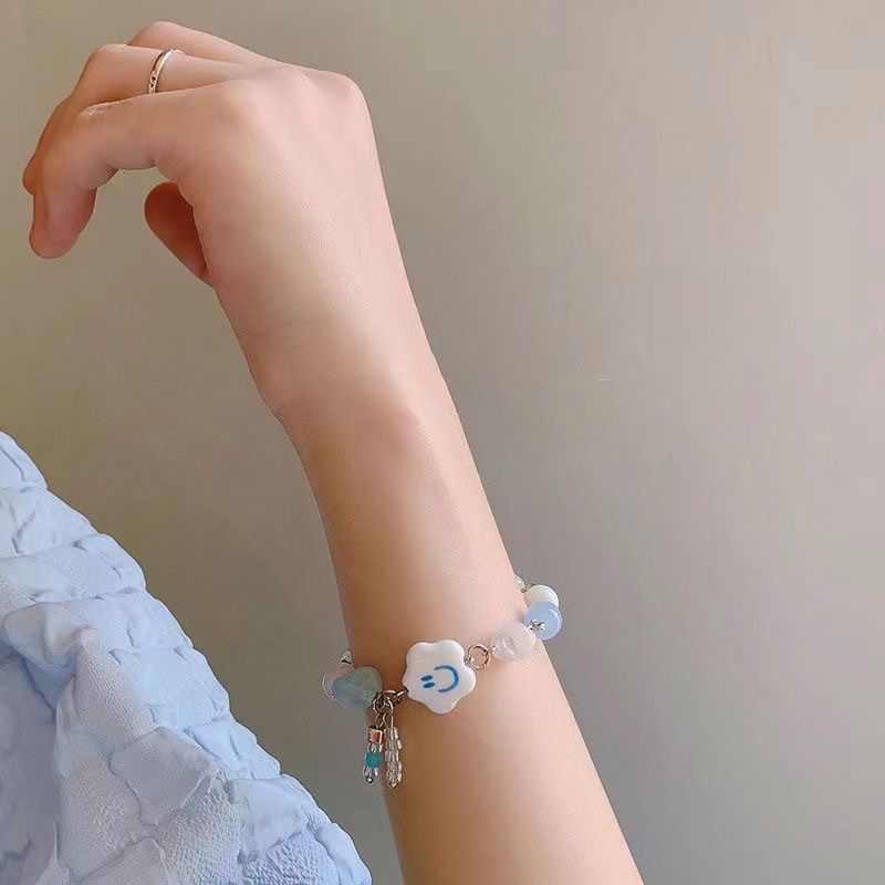 Vòng Tay Mặt Hình Đám Mây Nhiều Màu Sắc Thời Trang Cho Cặp Đôi Y2K OUYOUVN