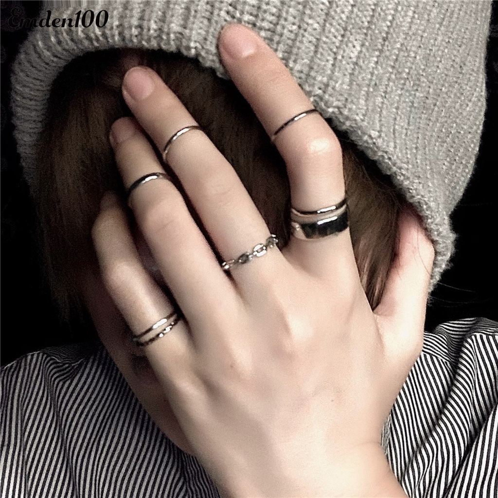 Set 7 Nhẫn Đeo Khớp Ngón Tay Thời Trang Nữ