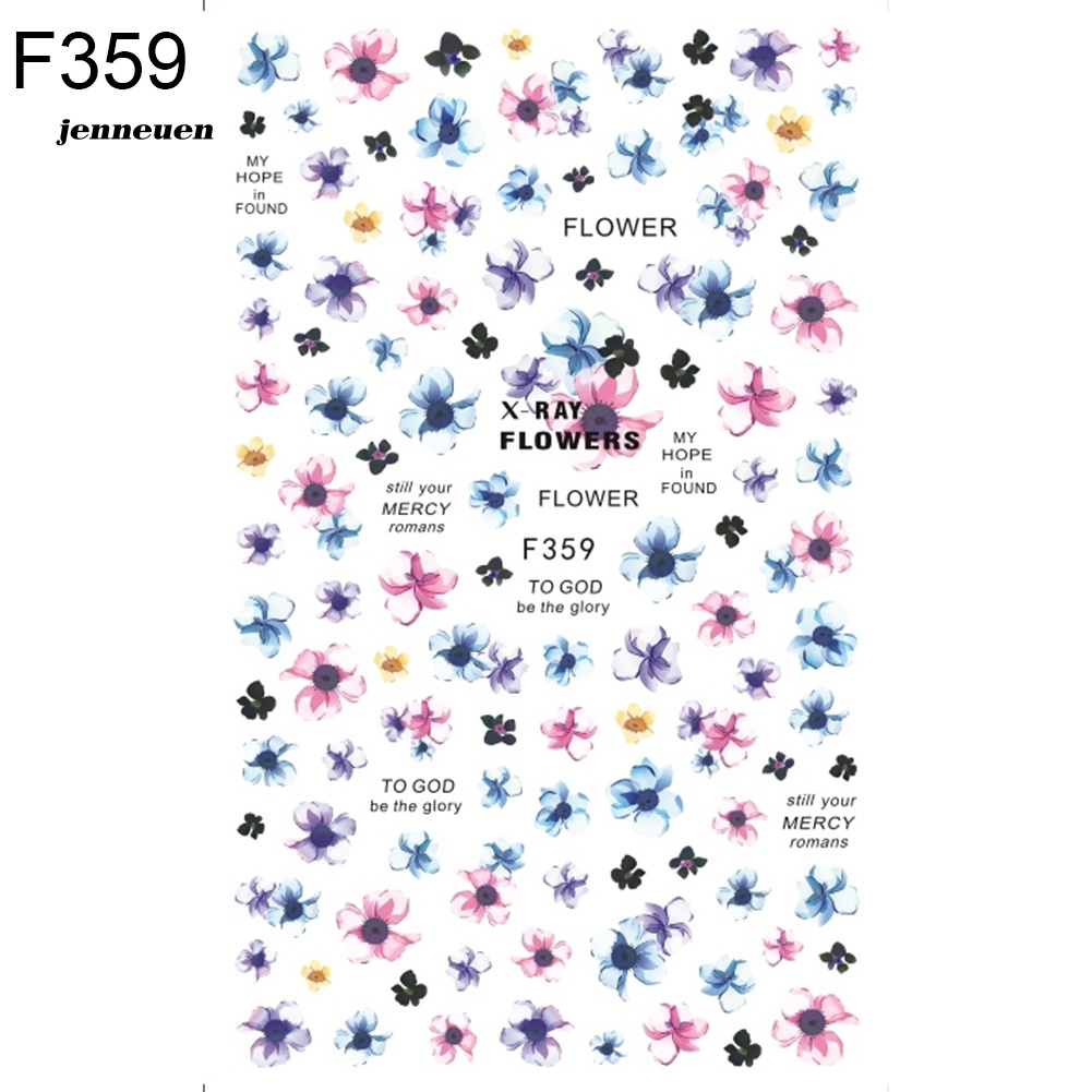 Miếng Dán Trang Trí Móng Nghệ Thuật Nhiều Họa Tiết Xinh Xắn