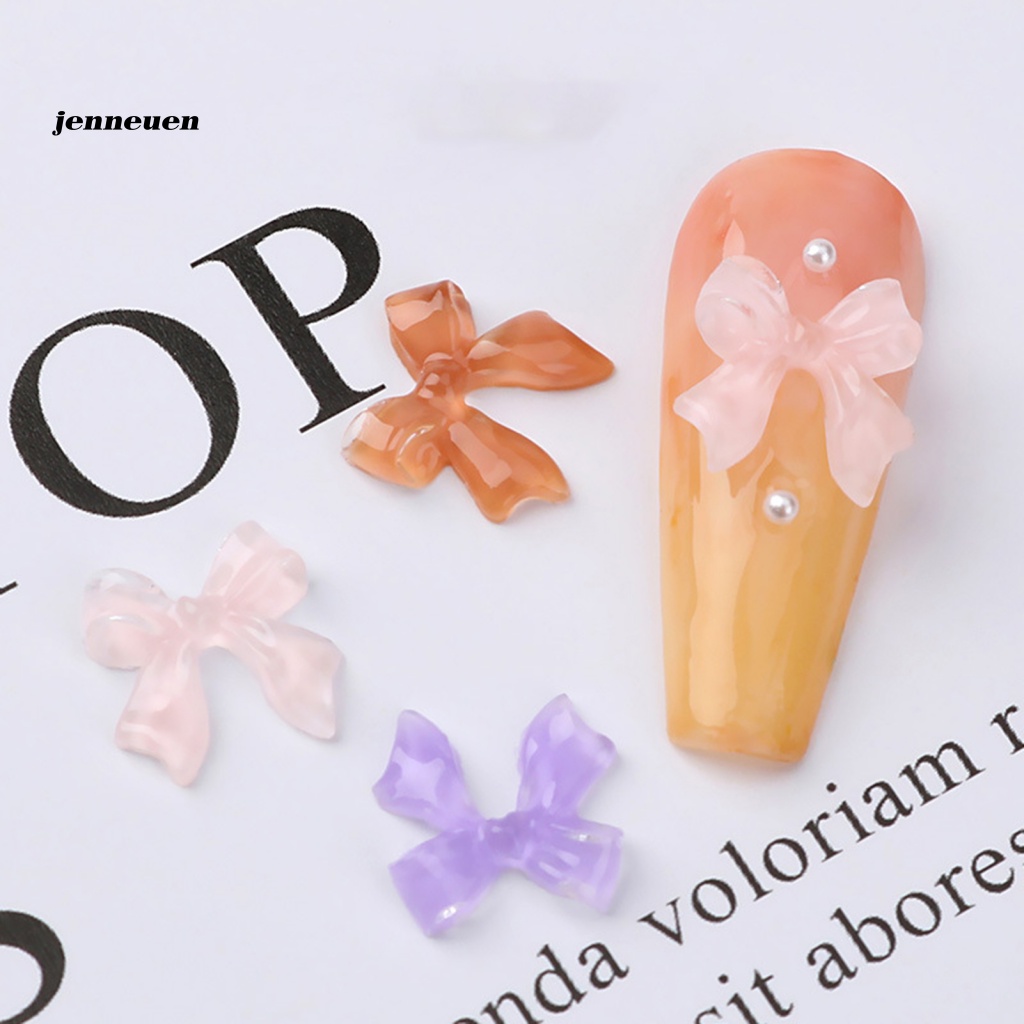 Set 50 Phụ Kiện Nơ Trang Trí Móng Tay Nghệ Thuật Cho Nữ DIY