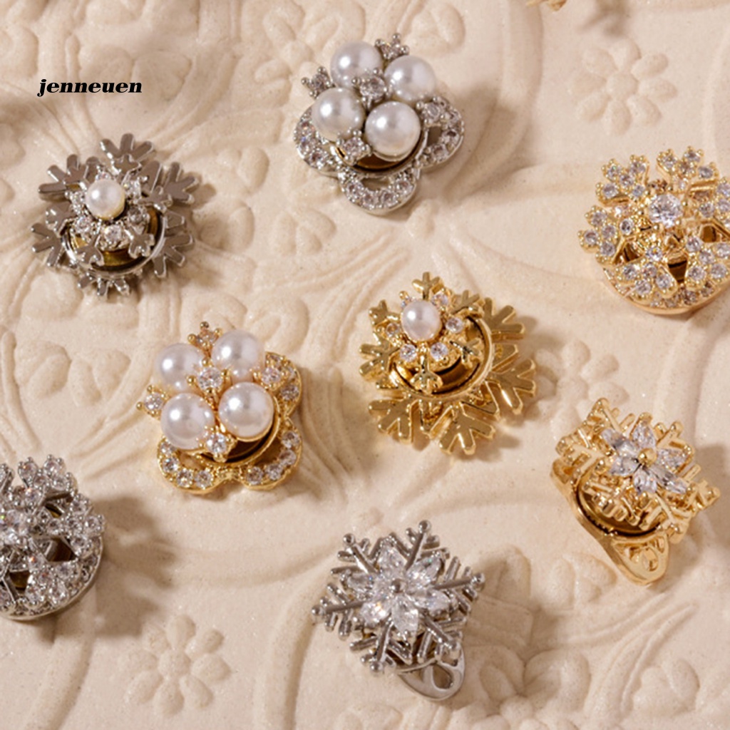 Đá Zirconia Hình Bông Tuyết Trang Trí Móng Tay DIY Mừng Năm Mới