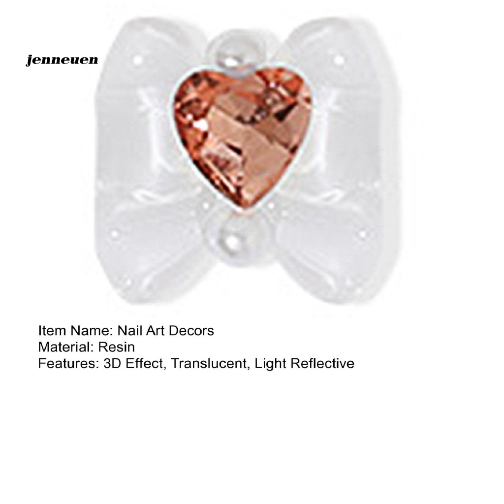 Set 10 Phụ Kiện Trang Trí Móng Tay 3D Lấp Lánh Sang Trọng Chống Rơi