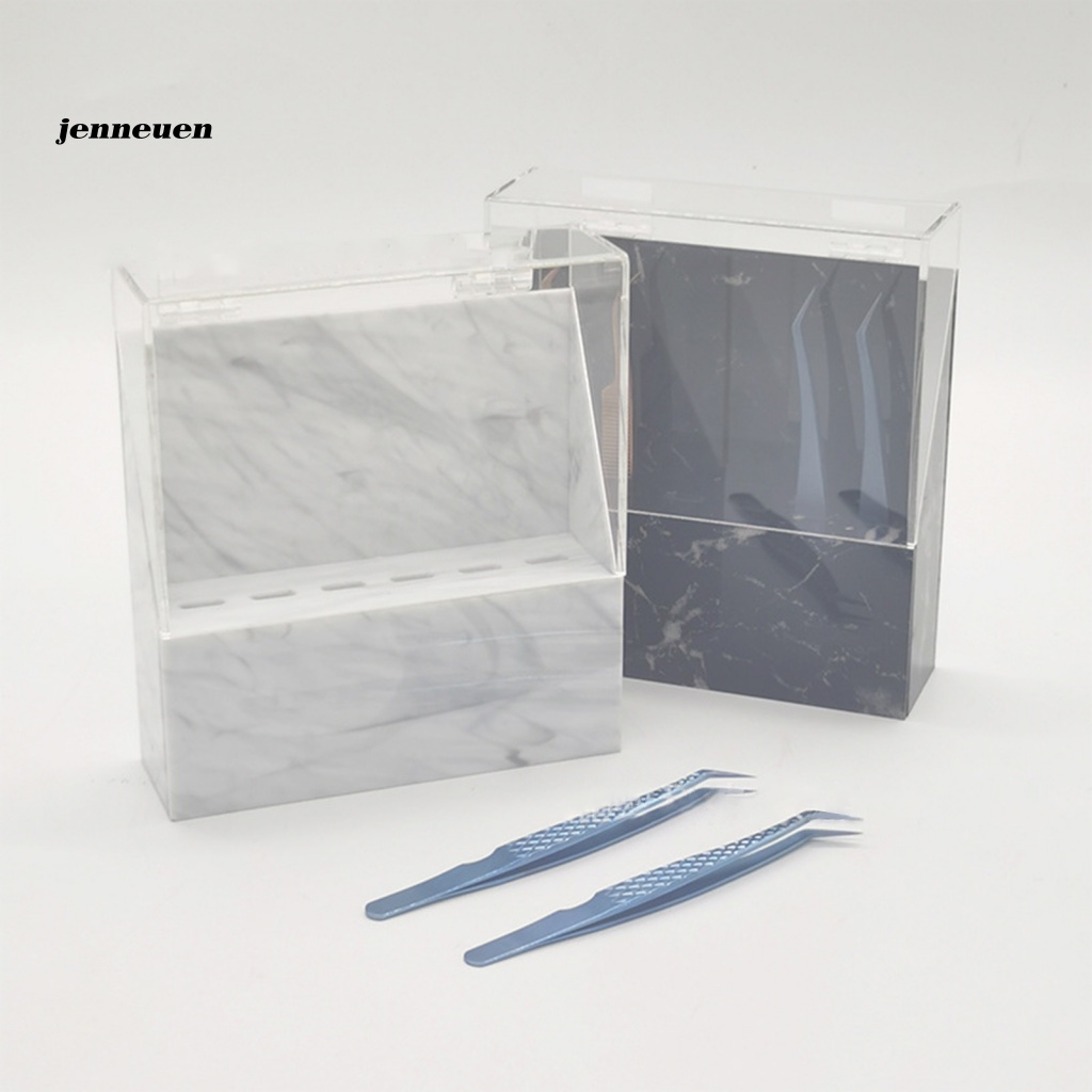 Giá Đỡ Lông Mi Giả Kèm Nhíp Chống Bụi Có Thể Tái Sử Dụng