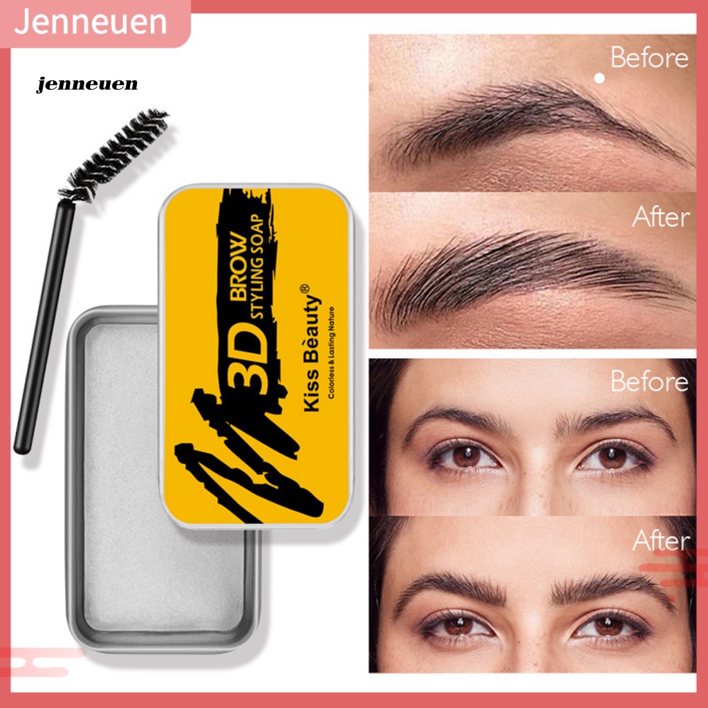 Xà Phòng Gel Tạo Kiểu Lông Mày Tự Nhiên 10g Kèm Cọ Tiện Dụng