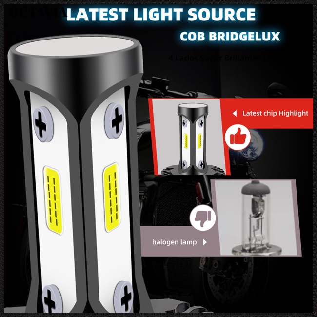 Bóng Đèn LED H4 Ánh Sáng Trắng 9-60V 6000K Siêu Sáng Thay Thế Chuyên Dụng Cho Xe Hơi