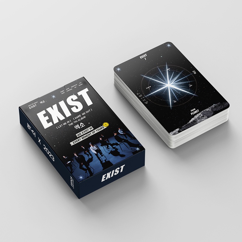 EXO Card Set 55 Tấm Thẻ Ảnh EXIST Kpop Lomo Card Hình Nhóm Nhạc