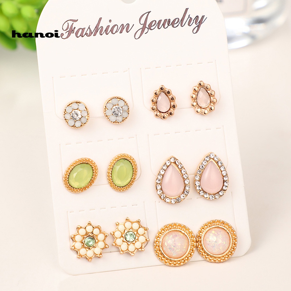 6 Đôi Bông Tai Thời Trang Nữ Tính