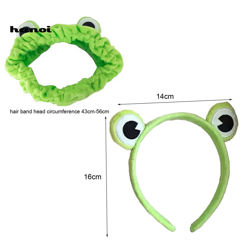 Set 2 Kẹp Tóc Co Giãn Hình Chú Ếch Vui Nhộn Cho Nữ