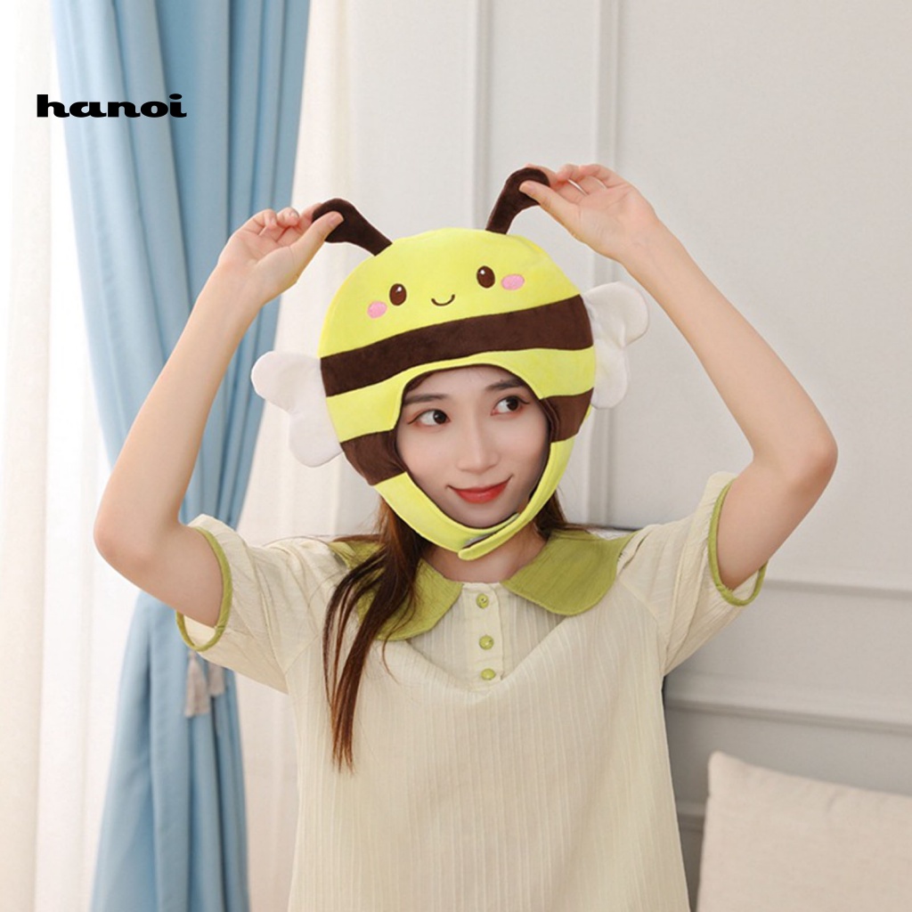 Mũ Trùm Đầu Hóa Trang Chú Ong 3D Biểu Tượng Cảm Xúc Đáng Yêu