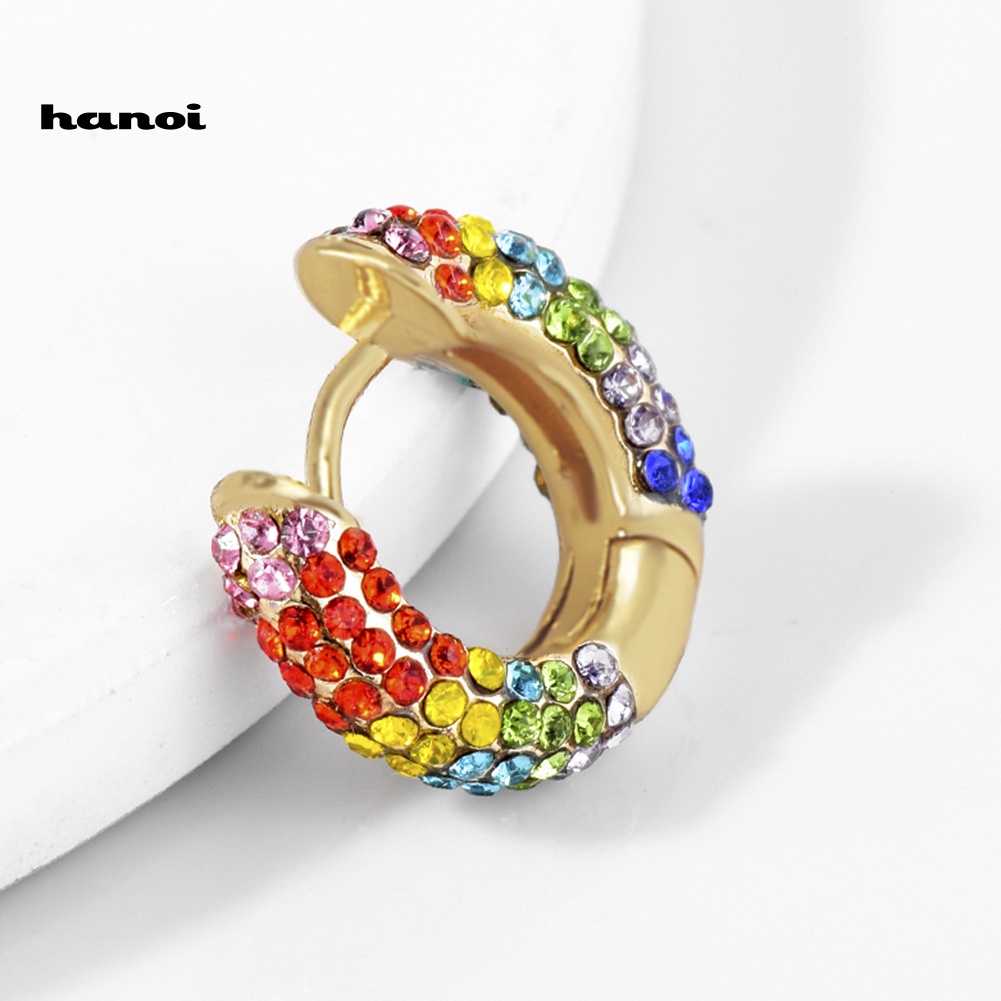 1 Khuyên Tai Đính Đá Nhiều Màu Thời Trang Nữ