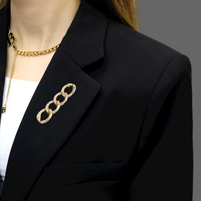 Dây Xích Kim Loại Đeo Thắt Lưng Quần Jean / Cài Nút Có Thể Tháo Rời