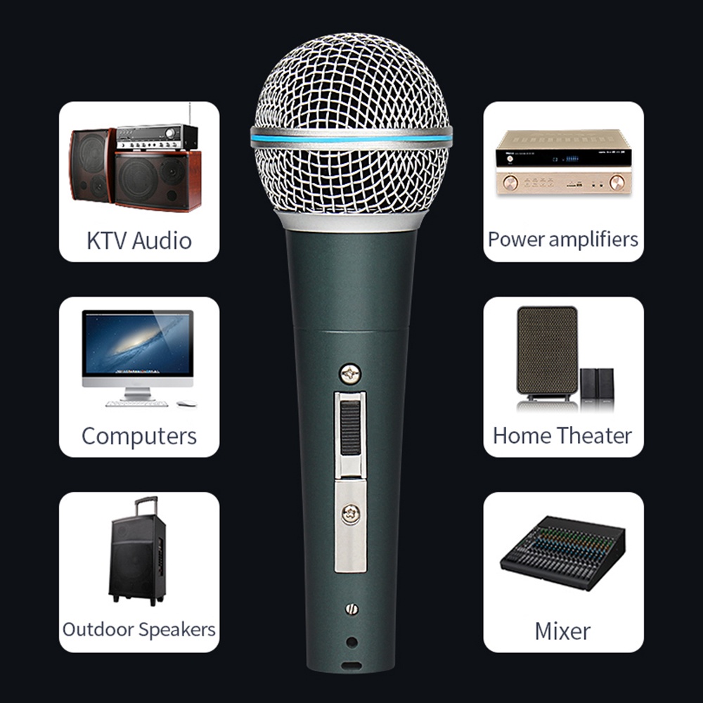 Micro Cầm Tay Có Dây Dùng Để Hát Karaoke