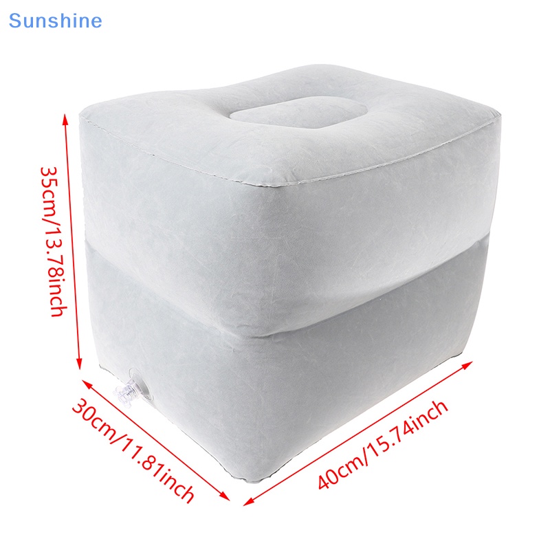 Gối Kê Chân Bơm Hơi Bằng PVC Hình Chú Mèo / Máy Bay Cho Bé