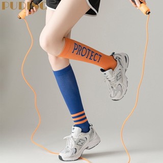 Cơ bắp thể thao có thể nén tất chân nữ tất áp lực tập thể dục chuyên nghiệp chạy nhảy vớ chân mỏng hình dạng thoáng khí hút mồ hôi chống ma sát ống dài