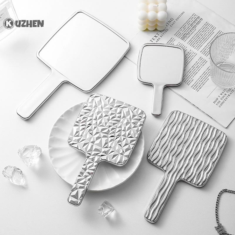 1 Gương Trang Điểm Cầm Tay Hình Vuông kuzhen
