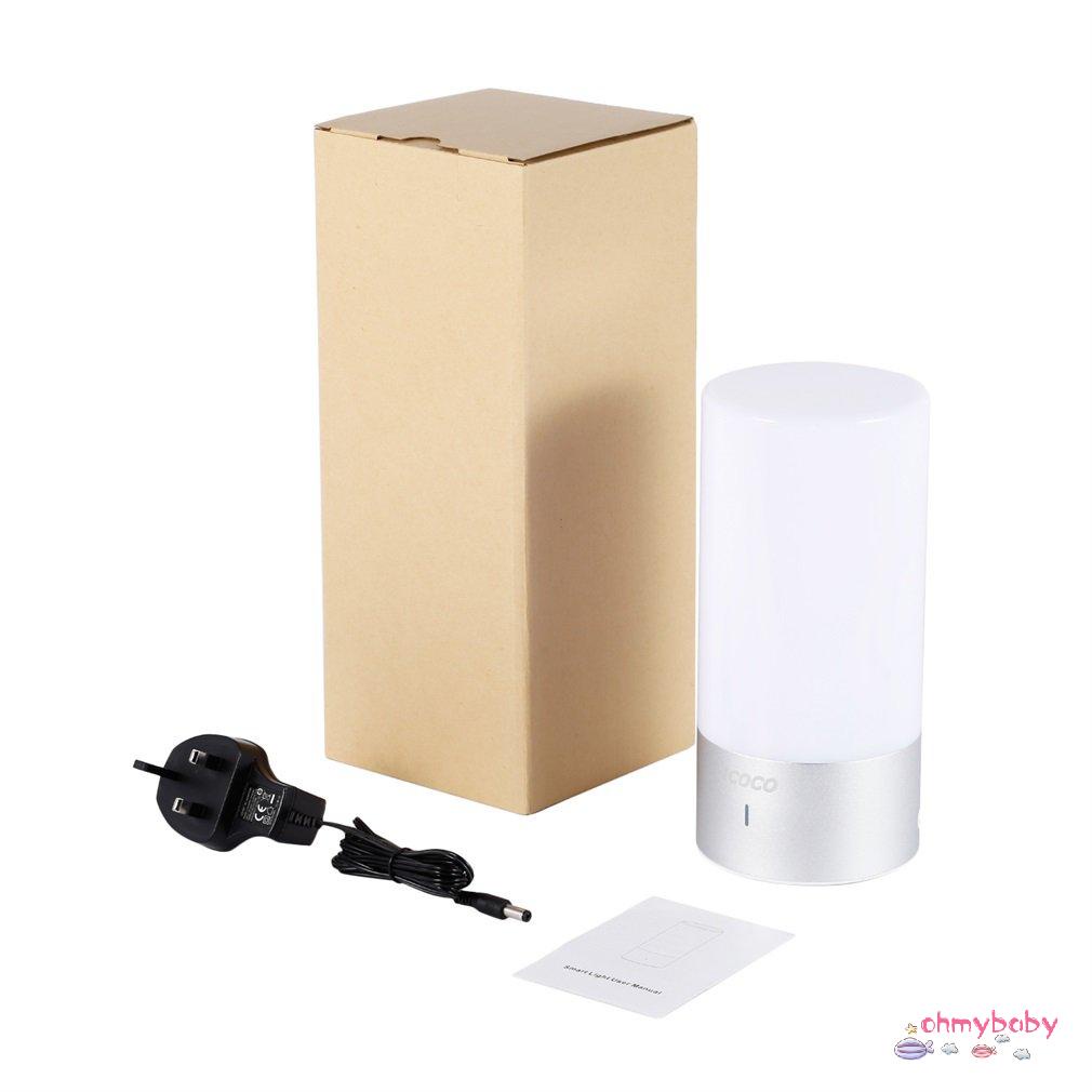 【OMB】 Table Lamp Touch Sensor Bedside Lamp + Dimmable Light & Color Changing RGB