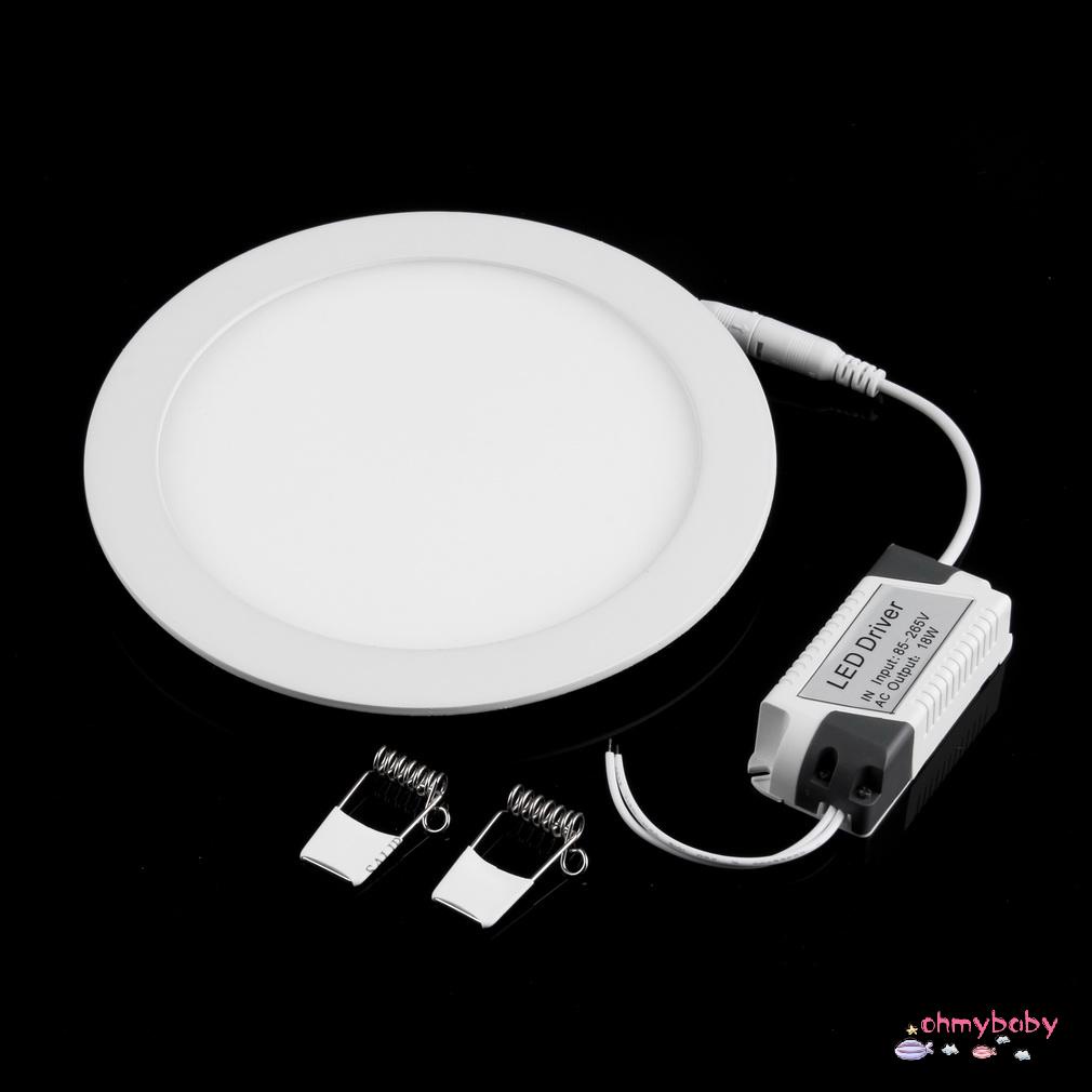 【OMB】 18W LED Recessed Ceiling Panel Down Light Bulb Lamp Round Pure/Warm White