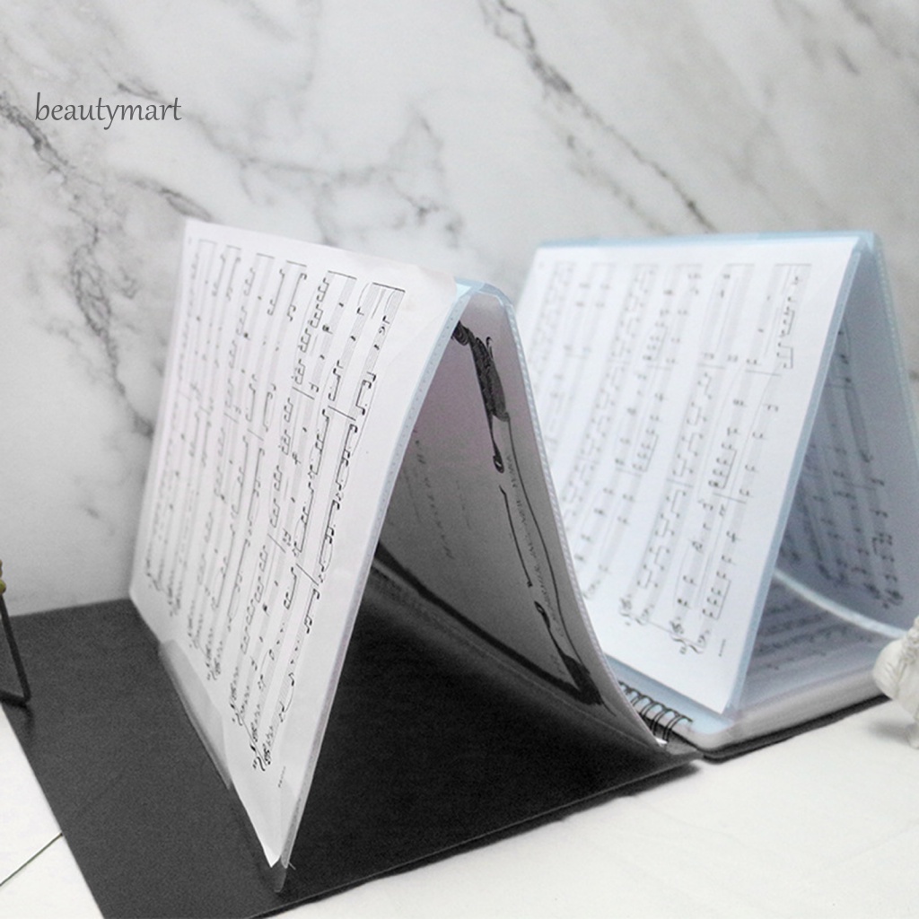 Beautymartm1 A4 Bìa Đựng Bản Nhạc 4 Mặt 40 Tờ Cho Đàn Piano