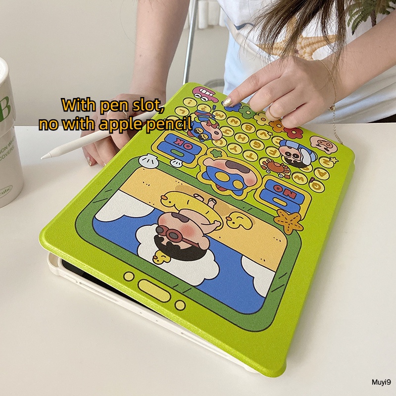 Bao Da Máy Tính Bảng In Hình Shin-chan Thời Trang Cho Ipad 10.2 Ipad 10Th Mini 6 Ipad 9.7 Air 10.9 Pro 11 / Ipad 12.9 Ipad 9Th Ốp