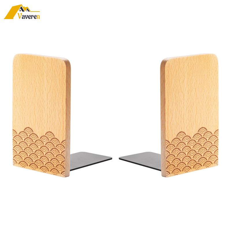 Dụng Cụ Chặn Sách Bằng Gỗ Sắp Xếp Gọn Gàng Trang Trí Nhà