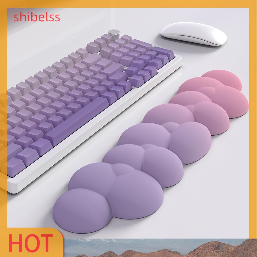 Đệm Gác Tay Bàn Phím Hình Đám Mây Màu Sắc Tuyến Tính Chống Trượt Tiện Dụng Cho