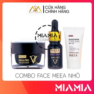 Combo kem face cá hồi meea mini + serum tinh chất cá hồi mini + chống nắng mini