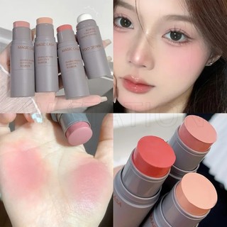 Thỏi phấn má hồng hai đầu kèm cọ / tạo khối / phấn má hồng / phấn mắt kháng nước lâu trôi màu sắc đa dạng phong cách hàn quốc