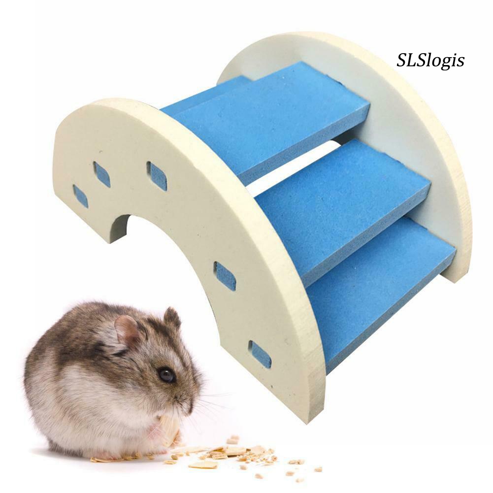 Đồ Chơi Cầu Thang Gắn Chuột Hamster Bằng Nhựa PVC Dễ Thương
