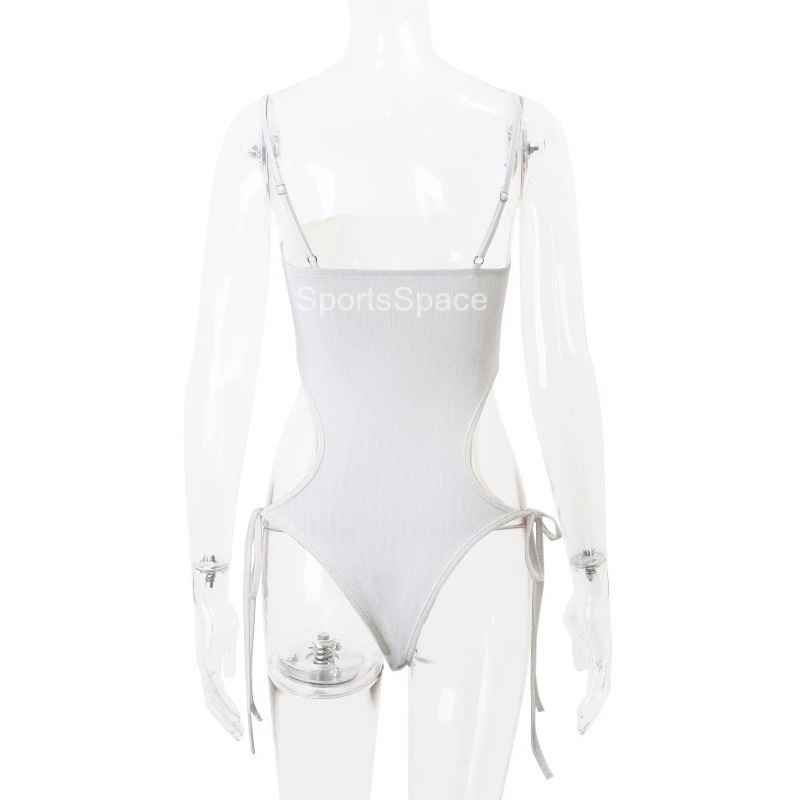 - Bodysuit Sát Nách Hở Lưng Màu Trơn Quyến Rũ Nóng Bỏng Cho Nữ