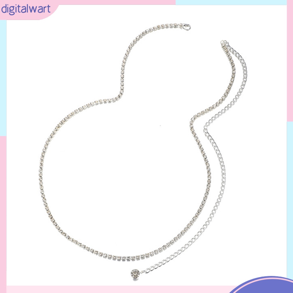 Dây Xích Đeo Hông  Bikini Một Lớp Bằng Kim Loại Đính Đá Kim Cương Nhân Tạo Phong Cách Tối Giản Thích Hợp Đi Biển Mùa Hè