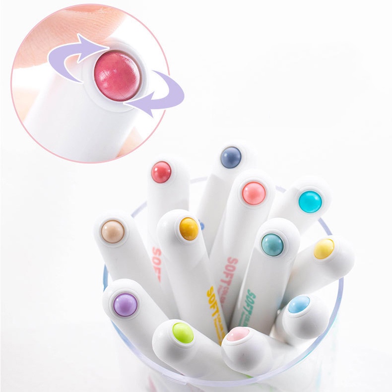 Set 6 Bút Highlight Pastel InMorning Bút Đánh Dấu Nhớ Dòng Nhiều Màu Dễ Thương