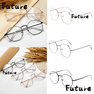 Mắt kính đọc sách cận thị siêu nhẹ gọng kim loại polygon -1.00~-4.0 độ thời trang dành cho nam và nữ