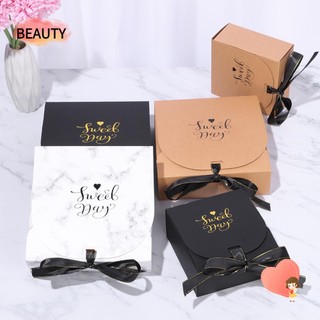 Hộp quà đựng kẹo bằng giấy Kraft đơn giản họa tiết vân đá DIY nhiều màu sắc sáng tạo cho bữa tiệc/lễ hội