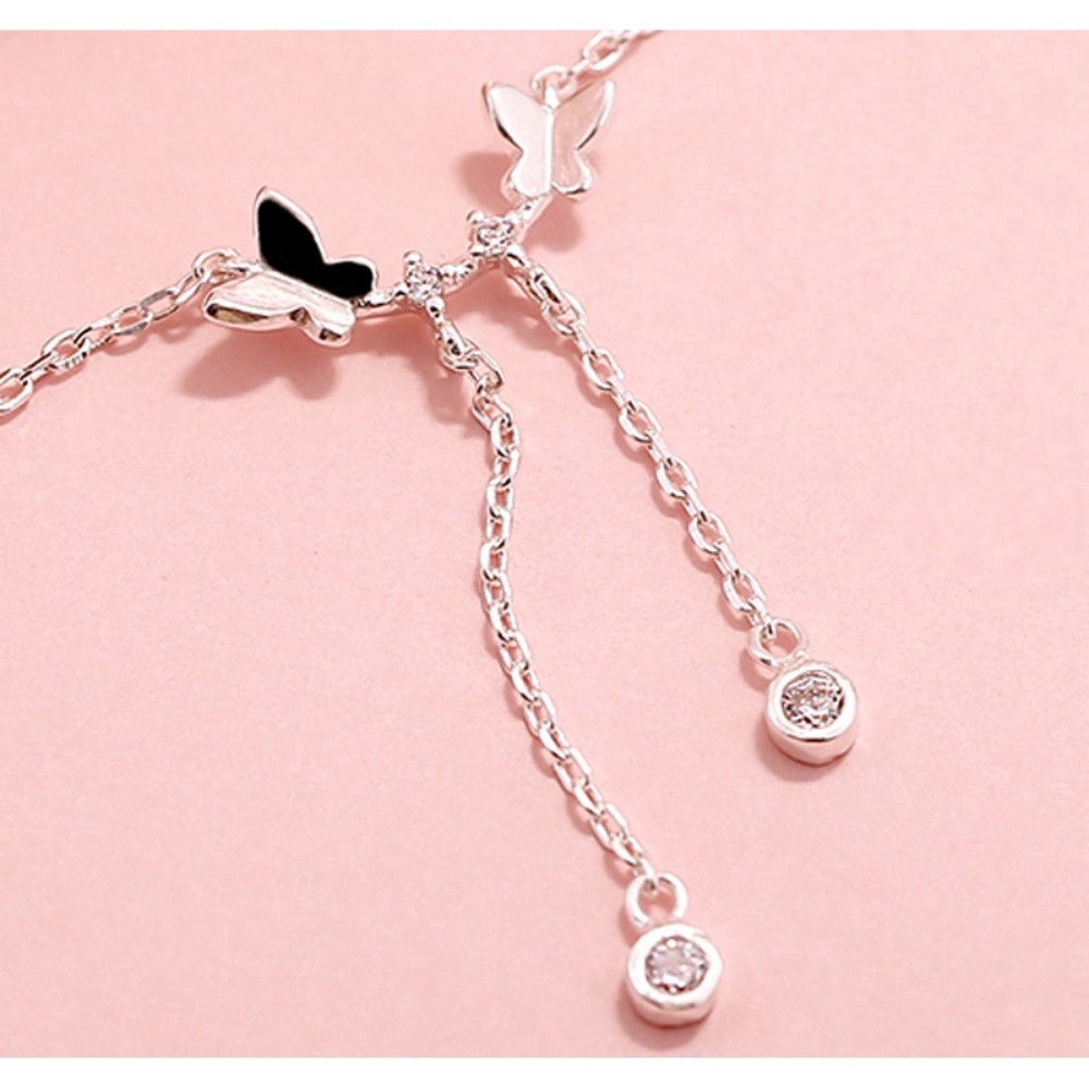Dây Chuyền Mặt Bướm Đính Đá Chất Lượng Cao Cho Nữ