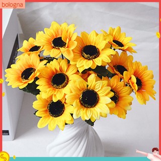 1 bó 7 bông hoa hướng dương giả bằng lụa