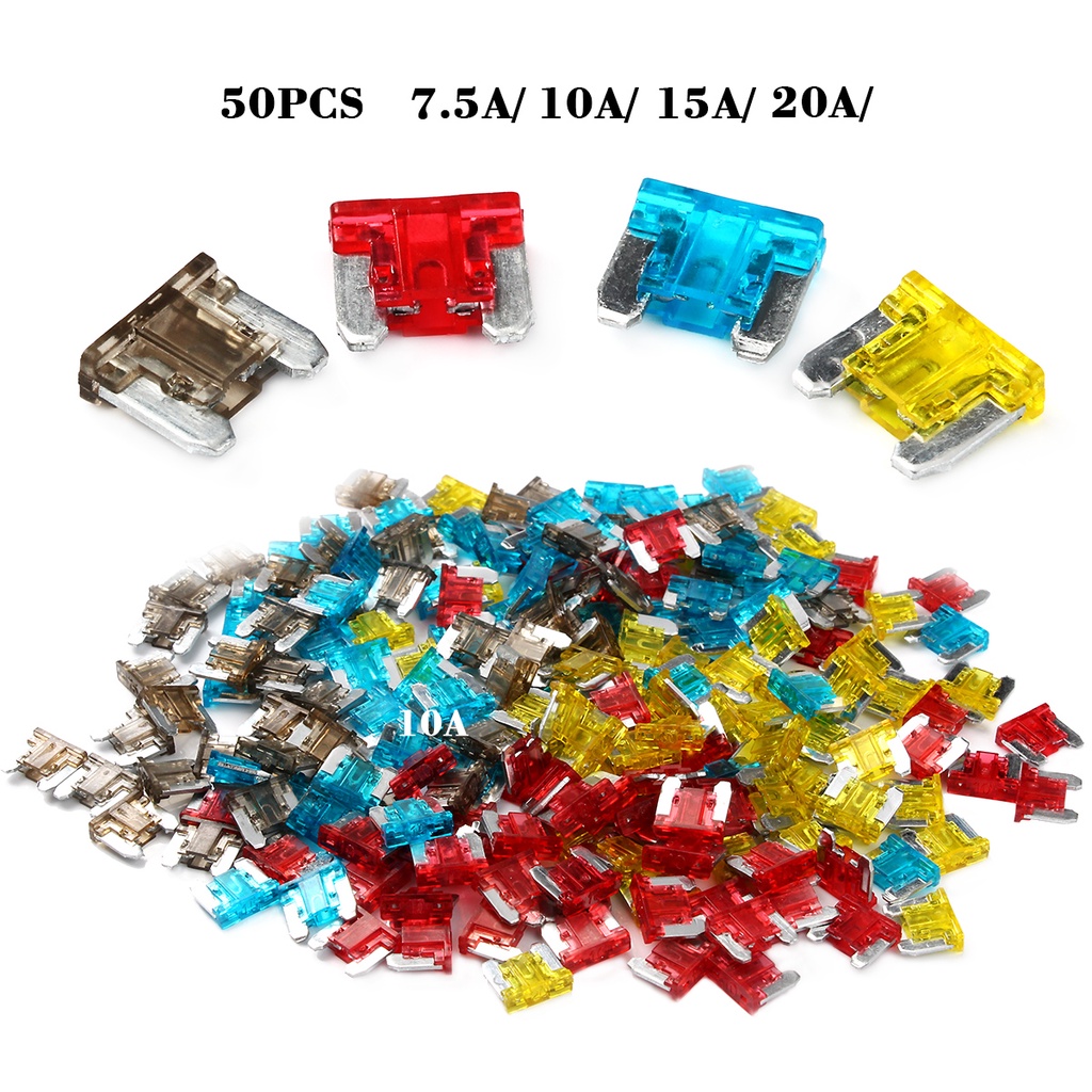Electrapick Set 160 Cầu Chì Lưỡi Nhỏ Vừa Cho Xe Hơi / Xe Tải 5 / 7.5 / 10 / 15 / 20 / 25 / 30a