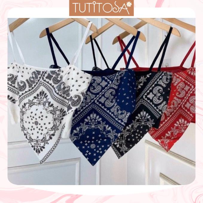 Áo yếm họa tiết hai dây nhỏ - TUTITOSA