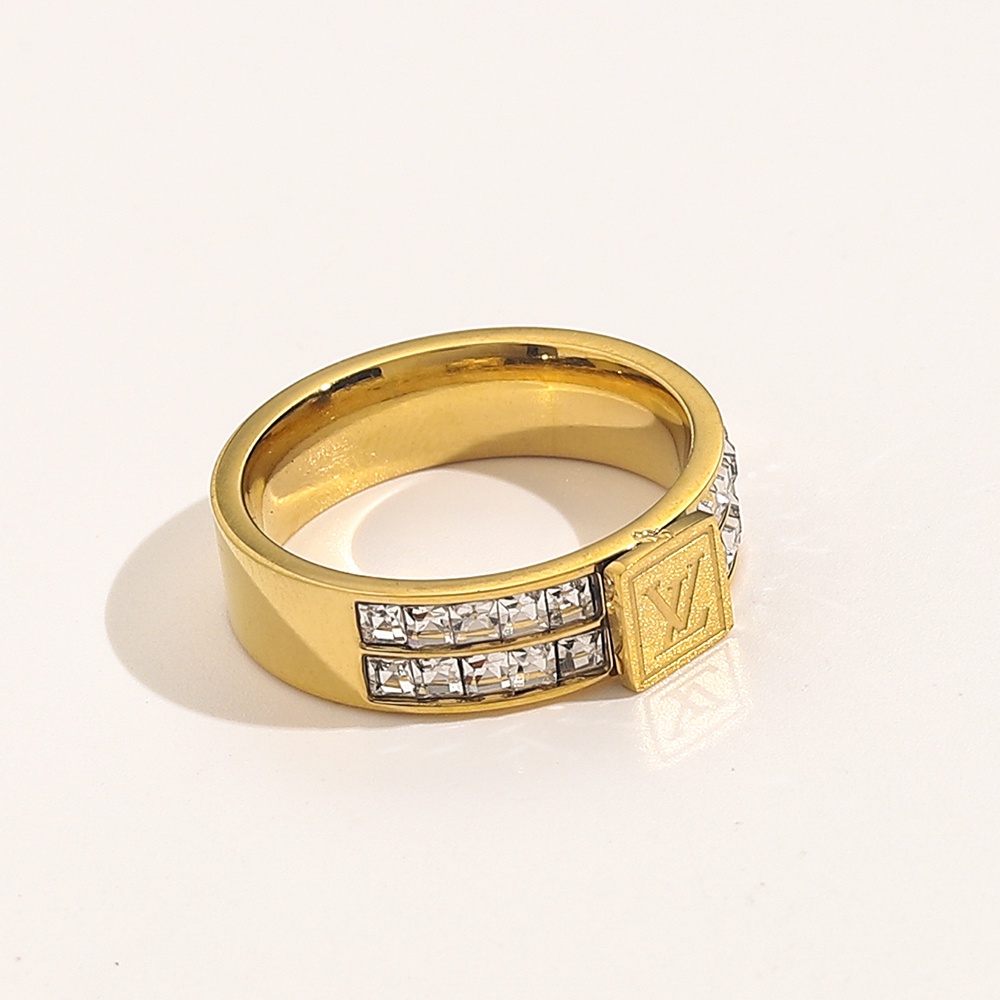 Louis vuitton Nhẫn lv Bạc 925 Phong Cách Hàn Quốc Đơn Giản Sáng Tạo Dành Cho Nữ