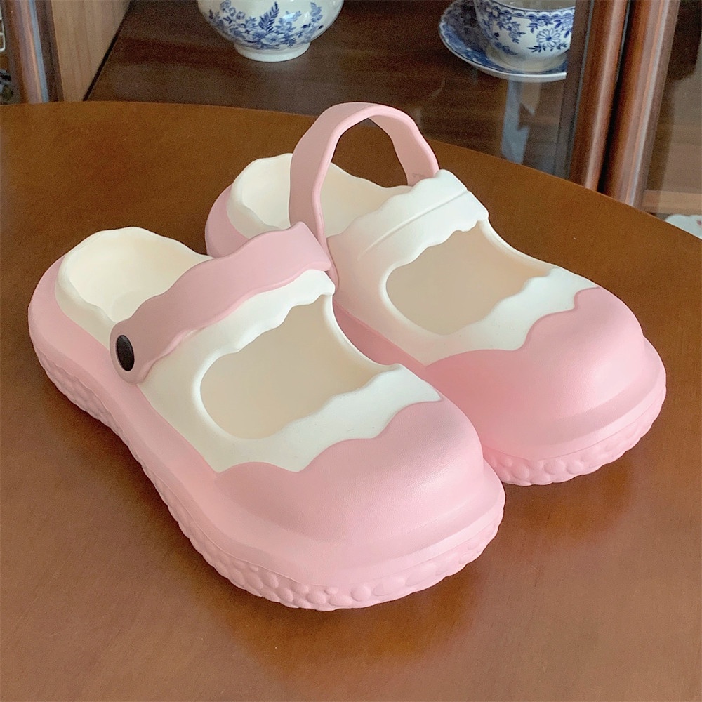 HHH Dép sandal nữ dép đi biển dép mary jane Đế Dày 2023NEW Thoải Mái Xinh Xắn 080601