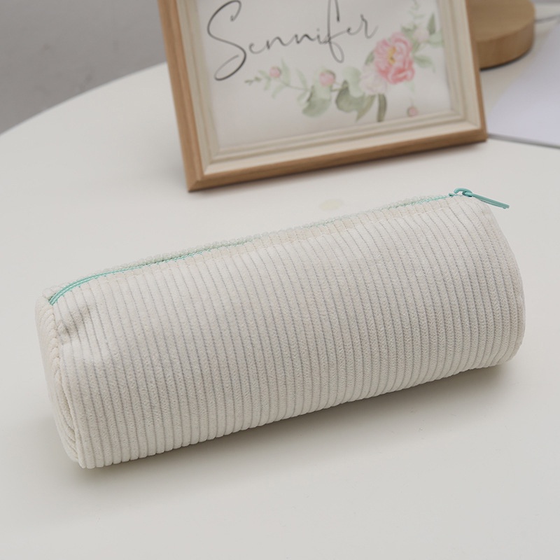 Túi Đựng Bút Bằng Vải Nhung Kẻ Ô Hình Chú Chó Pacha