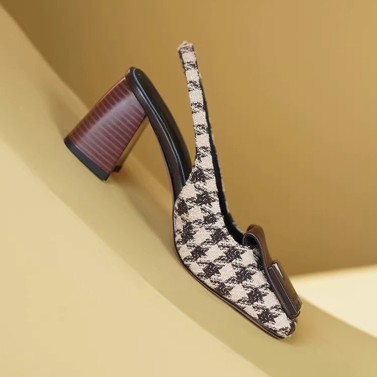 Giày Cao Gót Mũi Vuông Thời Trang Dành Cho Nữ