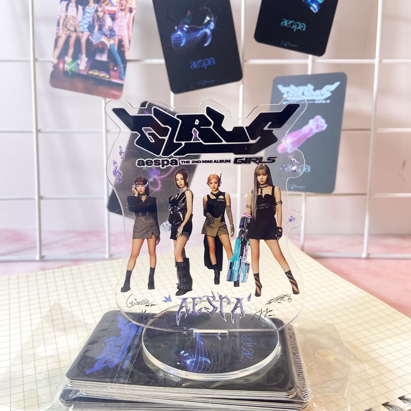 Giá Đỡ Mô Hình Nhân Vật Aespa Bằng Acrylic Độc Đáo Trang Trí Bàn Làm Việc