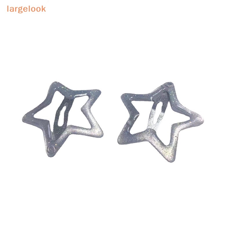 Set 10 Kẹp Tóc Hình Ngôi Sao 3cm Bằng Kim Loại Màu Sắc Ngọt Ngào Cho Bé Gái