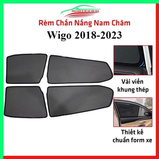 Bộ rèm chắn nắng Wigo 2018-2022 cố định nam châm thuận tiện