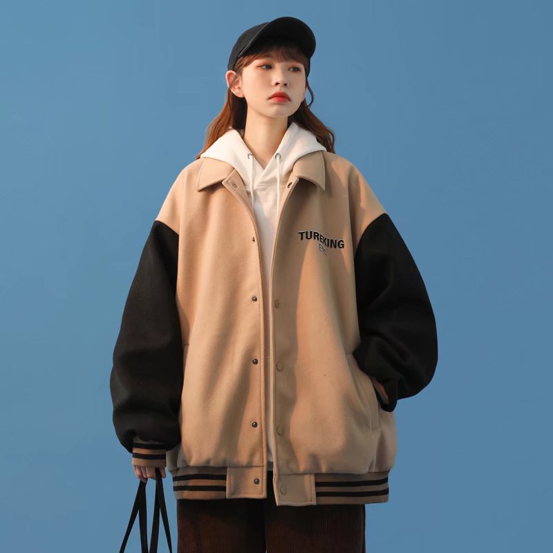 Áo Khoác Bóng Chày Thời Trang Thu Đông Phong áo Có Mũ áo Khoác Nam Unisex Cách Retro Âu Mỹ Cho Nam Và Nữ áo Khoác Nam Thời Trang Áo Khoắc Nam Trend Splice Bóng Chày Quần áo Trùm đầu đa Túi In Trung Tính