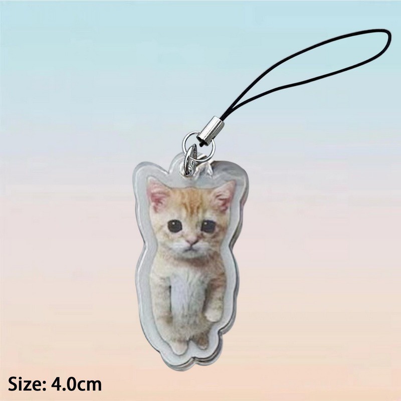 Móc khóa MÈO CHUỐI Banana Cat khóc nhè, mèo Happy Cat trang trí balo, chìa khóa dễ thương cute Mèo méo meo mèo meo