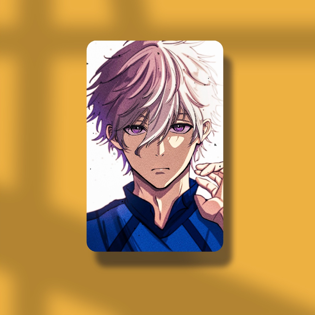 Thẻ Card Bo Góc Nhân Vật Anime Tiền Đạo Số 1 - Giấy Bìa Cứng - Có Màng Cán