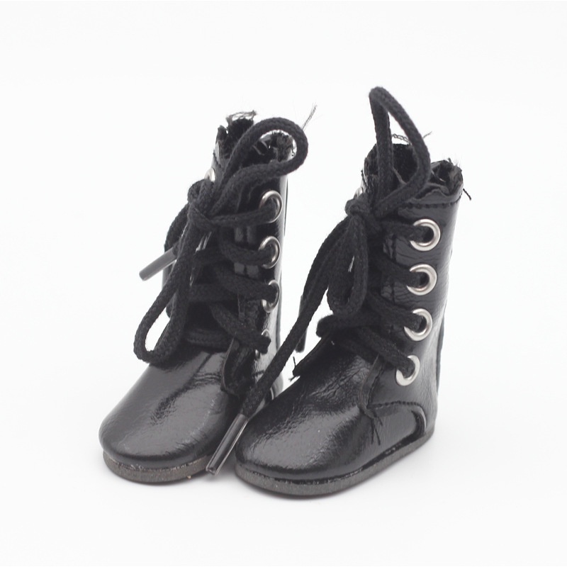 1 đôi giày búp bê cho búp bê 30 cm thời trang high-top boots mini diy dress up toy shoes for handmade 1/6 doll 4.6 * 2.1cm